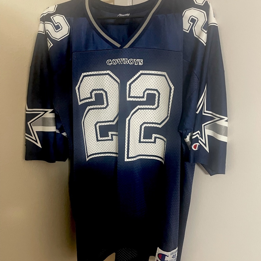 Vintage Dallas Cowboys Emmitt Smith Champion Jersey Size 48